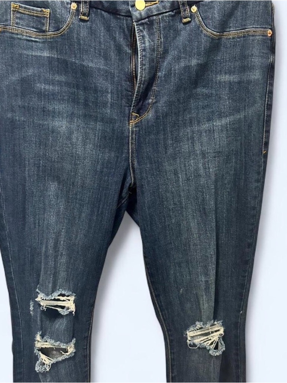 Nina Parker trendy plus size high waisted jeans